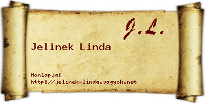Jelinek Linda névjegykártya